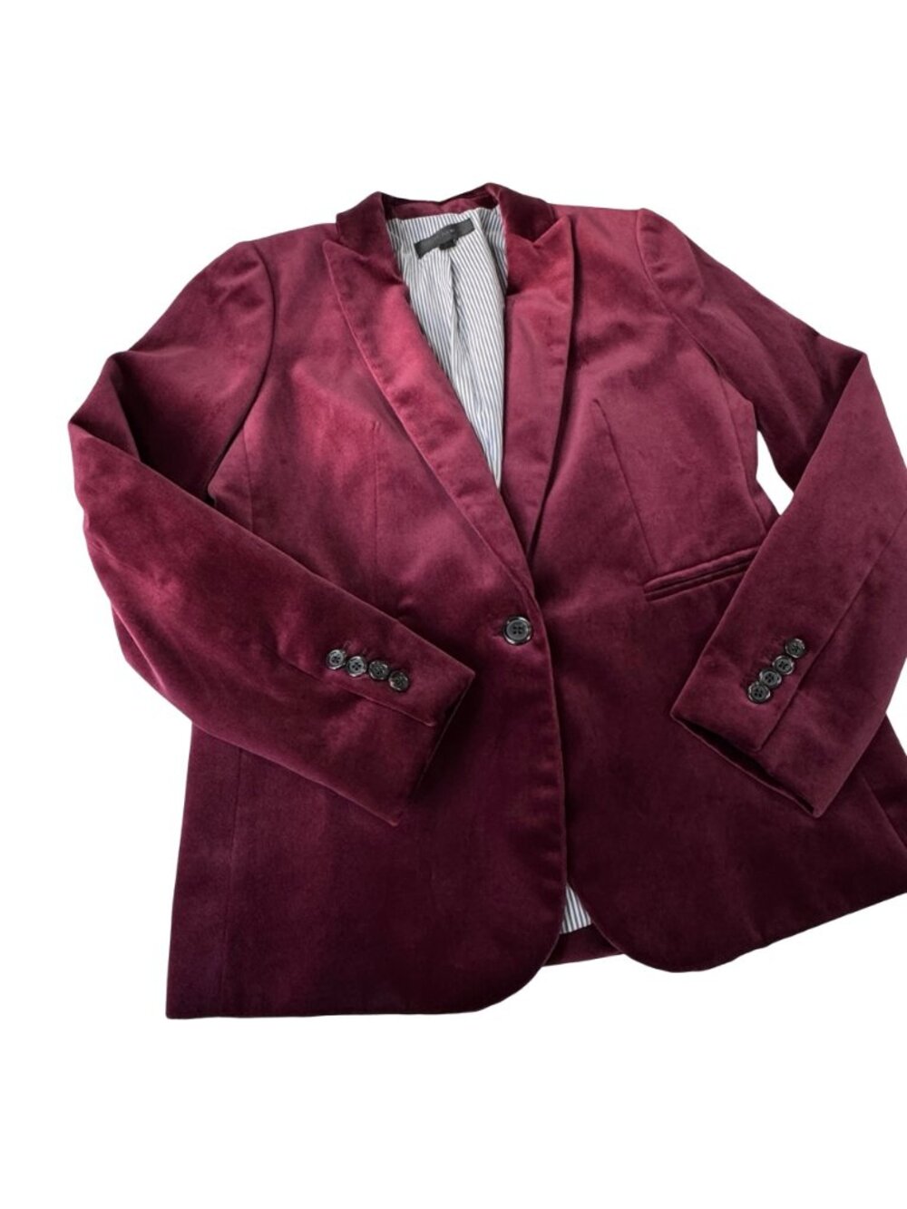 J. Crew Burgundy Velvet Parke Blazer 6 Preppy Heritage Academia - Picture 15 of 15